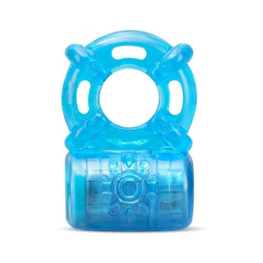 Stay Hard - Rechargeable 5 Function Cock Ring - Blue | SexToy.com
