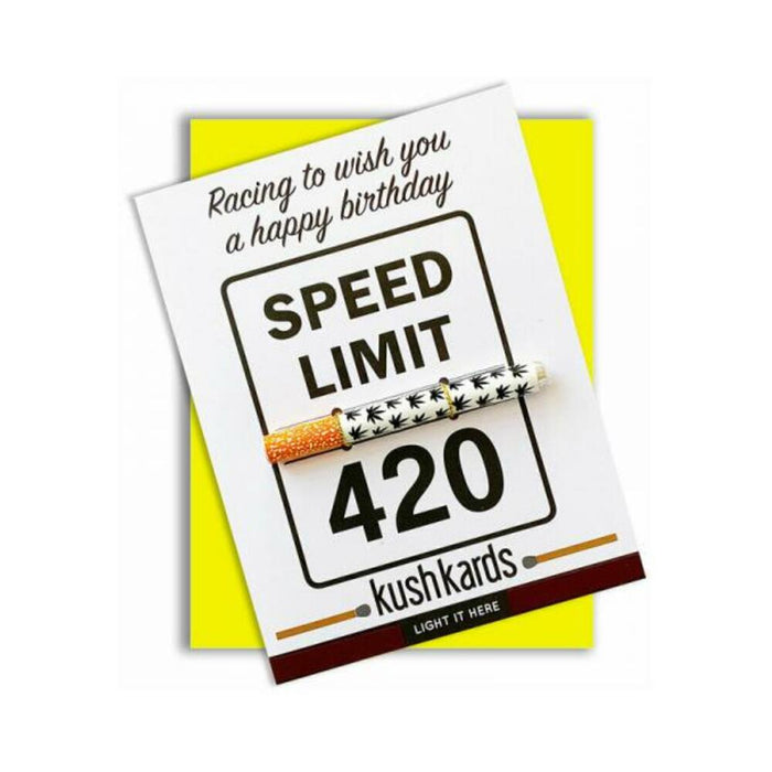420 Speed Limit Birthday One Hitter Kard