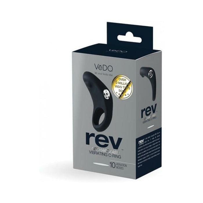 Vedo Rev Rechargeable Vibrating C-ring Black