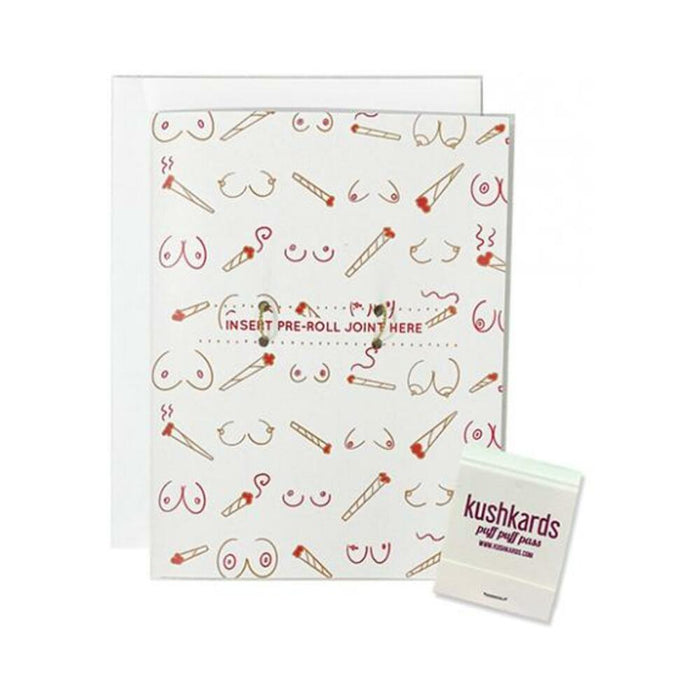 Doobies Boobies Greeting Card W/matchbook