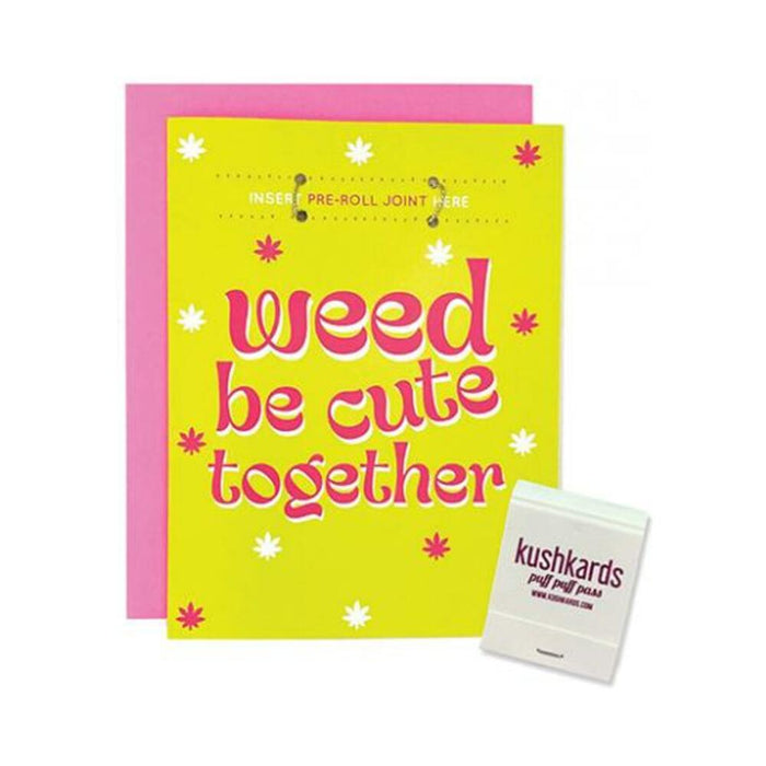 Weed Be Cute Greeting Card W/matchbook