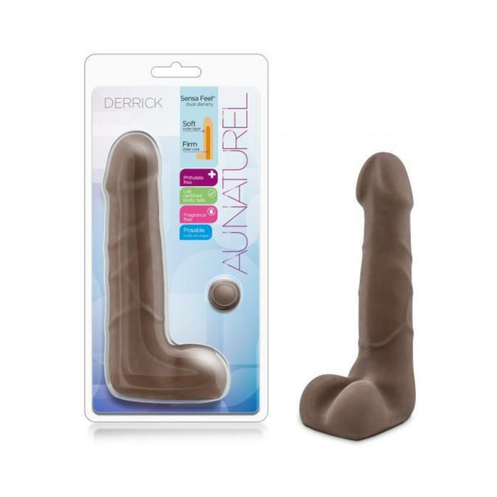 Au Naturel Derrick Chocolate Brown Dildo