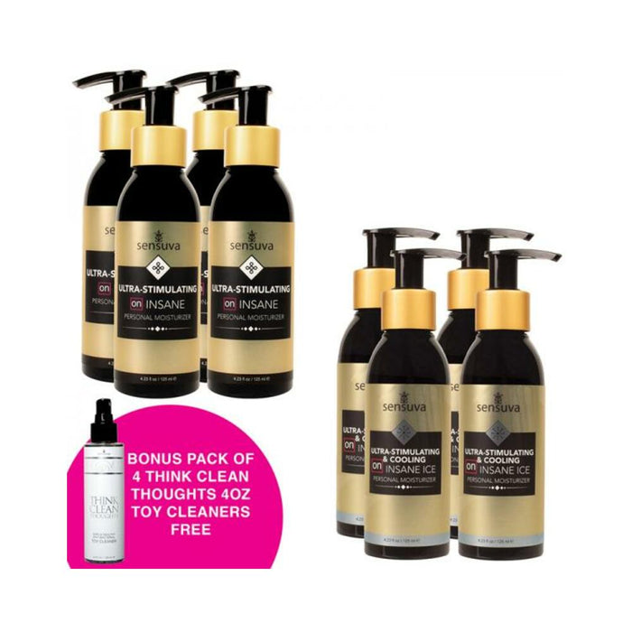 Pack Of 4 Ultra-stimulating Insane Personal Moisturizer 4.2 Oz./pack Of 4 Ultra-simulating Insane Ic