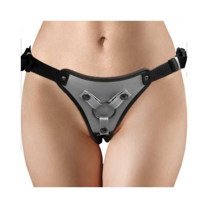 Ouch! Metallic Strap-on Harness Gunmetal