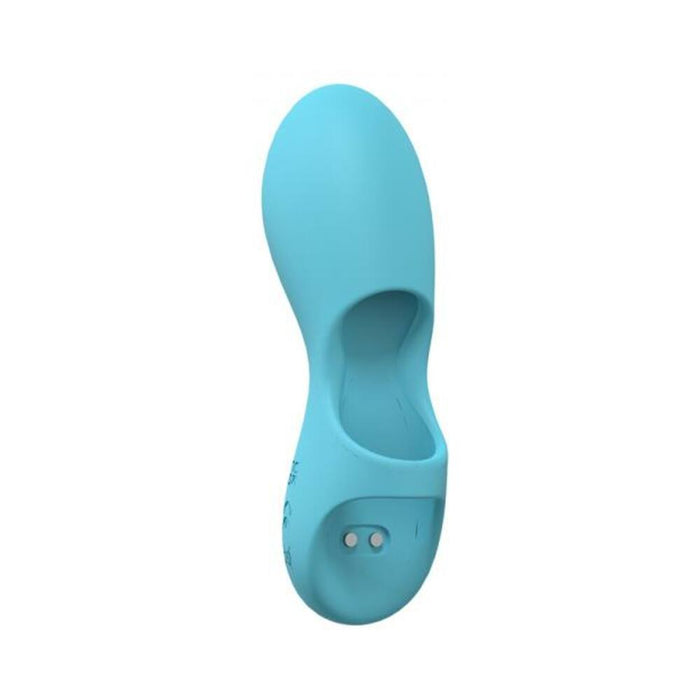 Loveline Joy 10 Speed Finger Vibe Silicone Rechargeable Waterproof Blue