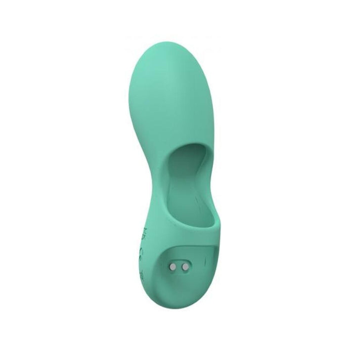Loveline Joy 10 Speed Finger Vibe Silicone Rechargeable Waterproof Green