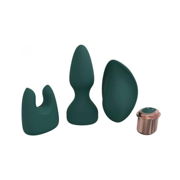 Loveline Ultimate Kit 10 Speed Silicone Rechargeable Waterproof Forest Green