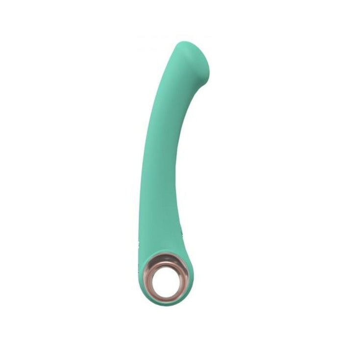 Loveline Luscious 10 Speed G-spot Vibe Silicone Rechargeable Waterproof Green