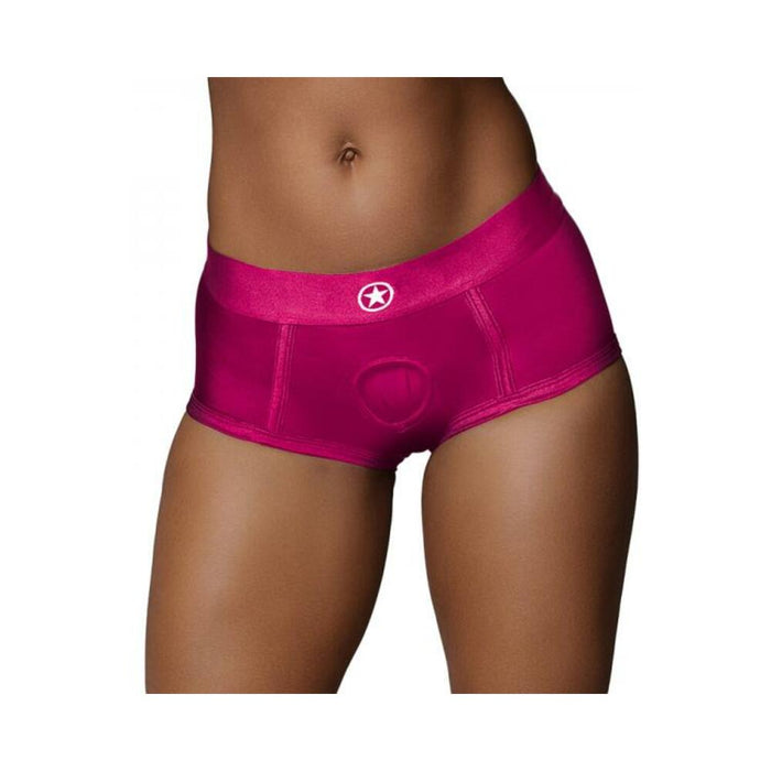 Ouch! Vibrating Strap-on Brief Pink M/l