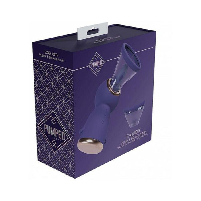 Pumped Exquisite Automatic Rechargeable Vulva & Breast Pump Purple
