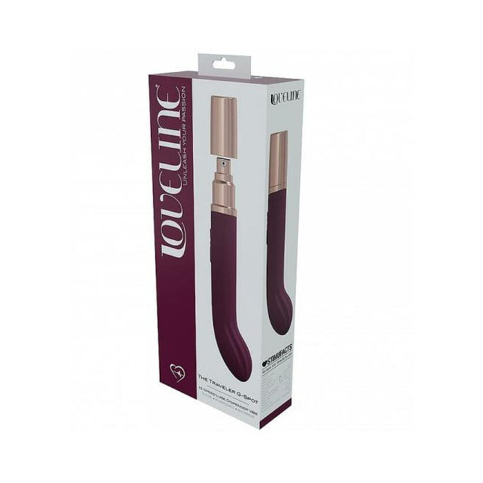 Loveline Traveler G-spot Silicone Rechargeable Splashproof Burgundy