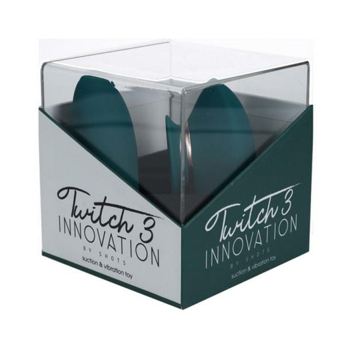 Twitch 3 Silicone Rechargeable Vibrator & Suction Forest Green