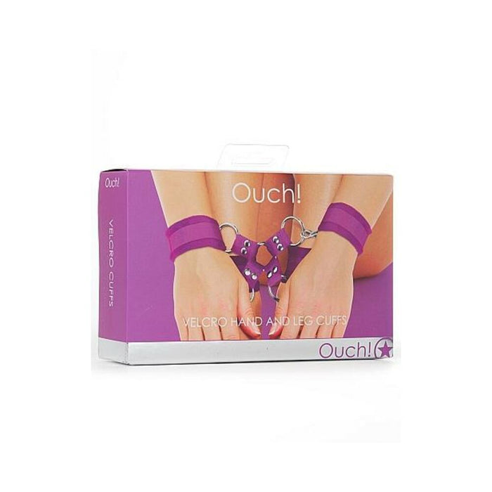 Ouch Velcro Hand/leg Cuffs Purple