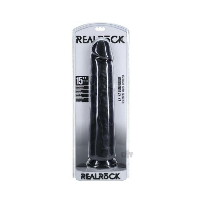 Realrock Xl Straight 15 Black