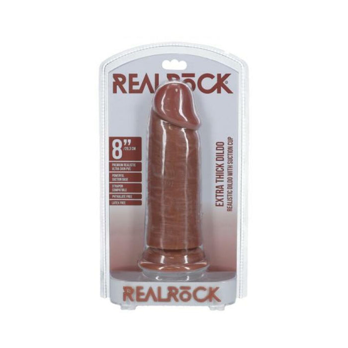Realrock Extra Thick 8 In. Dildo Tan
