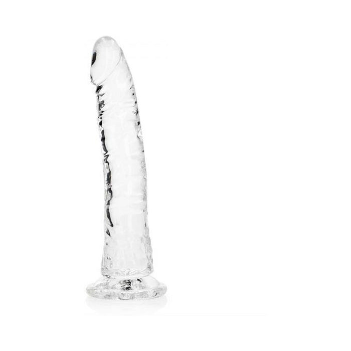 Realrock Crystal Clear Slim 8 In. Dildo Clear