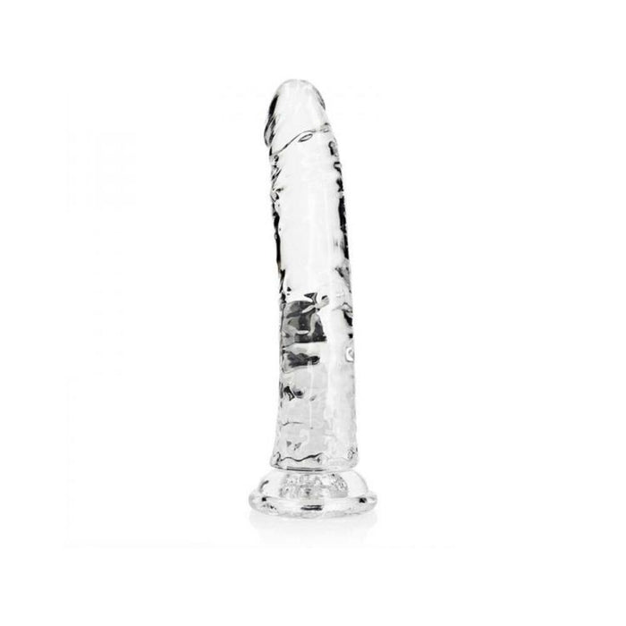 Realrock Crystal Clear Slim 9 In. Dildo Clear