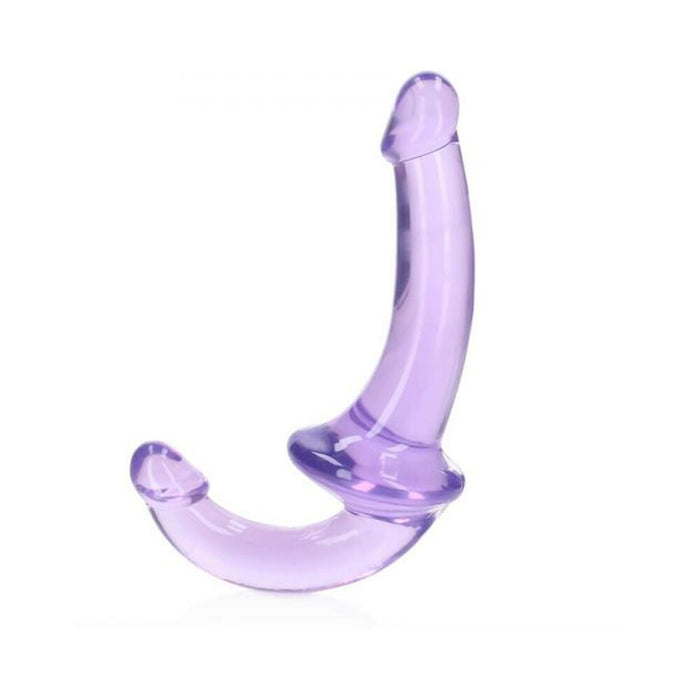 Realrock Crystal Clear 6 In. Strapless Strap-on Dildo Purple