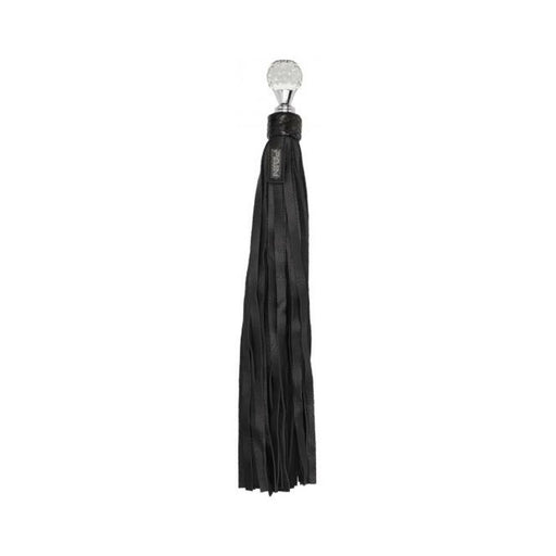 Classic Designer Round Sparkling Handle With Calf Softy Leather Flogger | SexToy.com