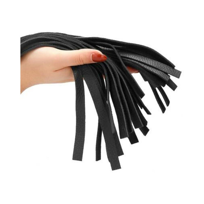 Classic Designer Round Sparkling Handle With Calf Softy Leather Flogger | SexToy.com