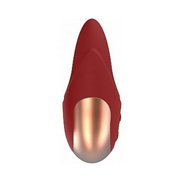 Elegance Lavish Silicone Clitoral Stimulator Red