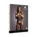 Shots Le Desir Lace Suspender Bodystocking With Round Neck Black O/s | SexToy.com