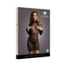 Shots Le Desir Longsleeve Fishnet Dress Black O/s | SexToy.com