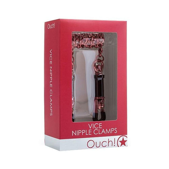 Ouch Vice Nipple Clamps Red