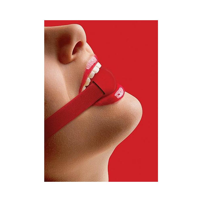 Elastic Ball Gag Red