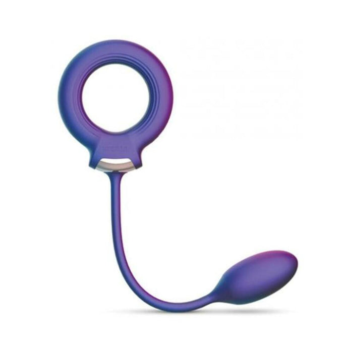 Hueman Solar Cock Ring W/anal Ball - Purple