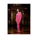 Dreamgirl Long-sleeved Fishnet Bodystocking With Open Crotch Neon Pink Queen | SexToy.com