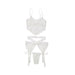 Diva Bra, Garterbelt, And G-string White Os Xl | SexToy.com