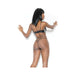 Peek-a-boo Soft Cup Bra And G-string Black Hanging | SexToy.com