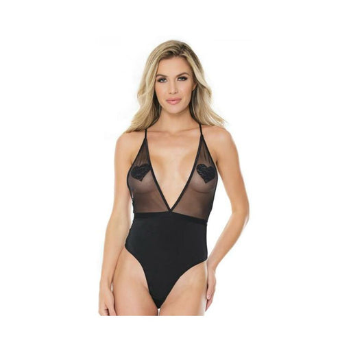 Crotchless Teddy Black Os Hanging | SexToy.com