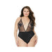 Crotchless Teddy Black Os Xl Hanging | SexToy.com