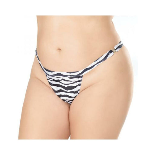 Quick-release Thong Zebra Pattern Os Xl Hanging | SexToy.com