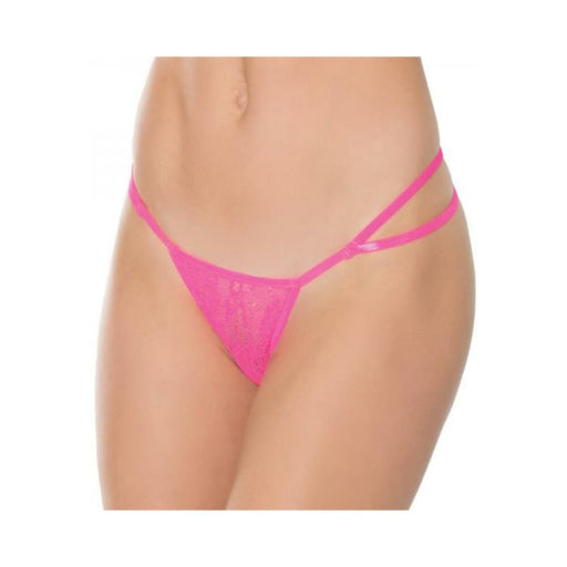 Adjustable G-string Pink Os Hanging | SexToy.com