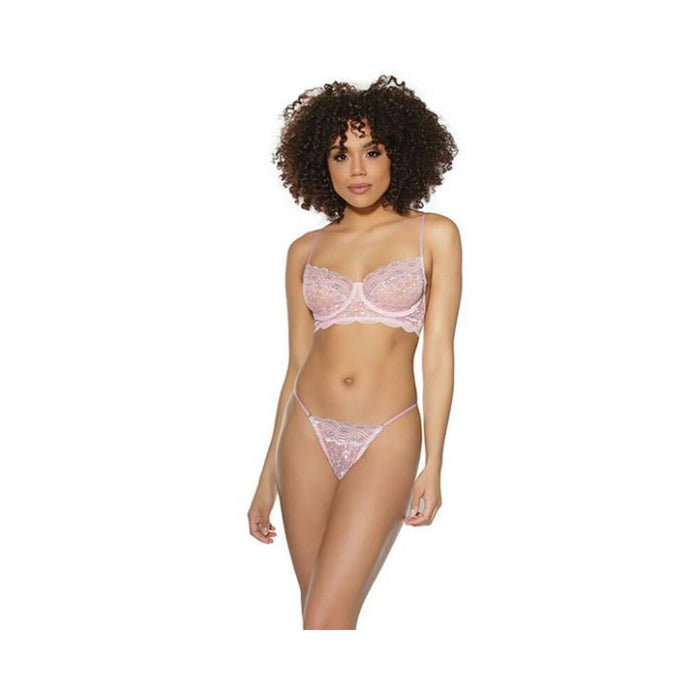 Bra & G-string Pink Small | SexToy.com