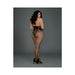 Dreamgirl Open-cup Bodystocking With Knitted Lace Teddy Design, Fishnet Legs, Open Crotch And Adjust | SexToy.com