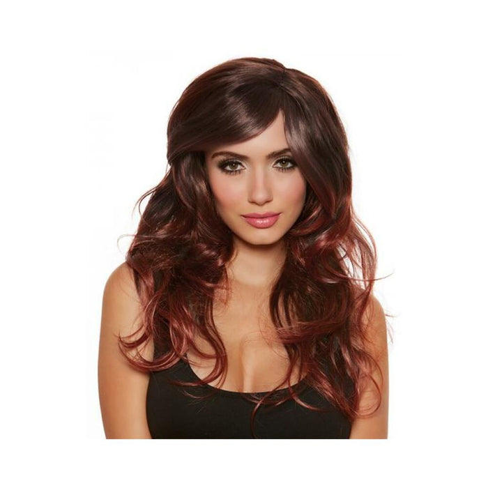 Long Wavy Wig Brown Blonde Ombr