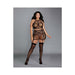 Dreamgirl Seamless Fishnet Two-piece Set Black Queen | SexToy.com