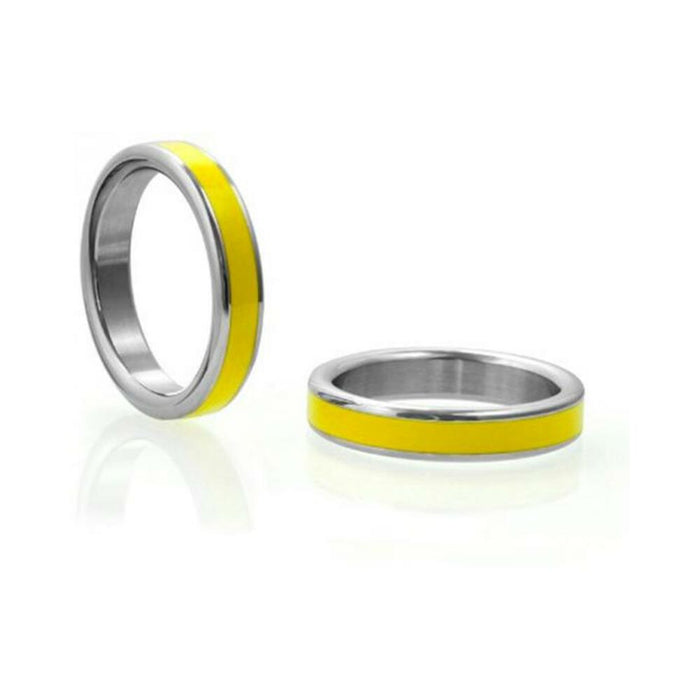 M2m Stainless C-ring W/yellow Band & Bag 1.75in