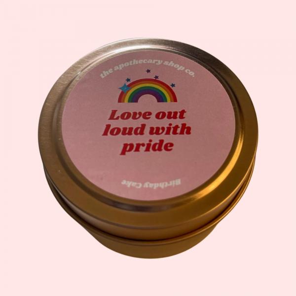 Pride Candle Birthday Cake