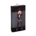 Noir Powerwetlook Stocking With Panties With Silver Zipper Xl | SexToy.com