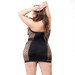 Naughty Girl Solid Mesh Tube Dress Black Q/S | SexToy.com