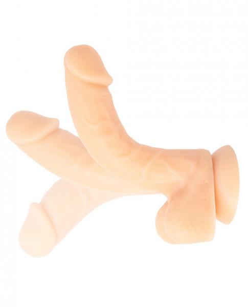 Addiction David 8 inches Bendable Beige Silicone Dong | SexToy.com