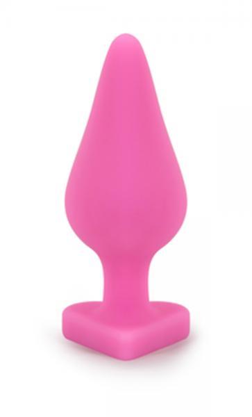 Naughtier Candy Heart Ride Me Pink Butt Plug | SexToy.com