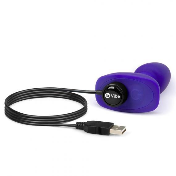 B-Vibe Rimming Petite Purple Butt Plug