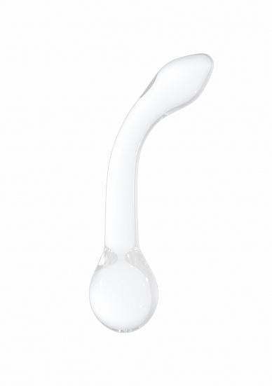 Crystalino G-Rider White Glass G-Spot Dildo | SexToy.com