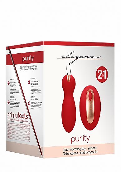 Dual Vibrating Toy - Purity - Red | SexToy.com